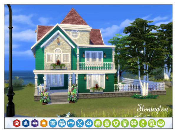 Sims 4 — Stonington *NO CC* by MizBehave — This humble little cottage is built in Brindleton Bay on a 20x20 lot. It has 1