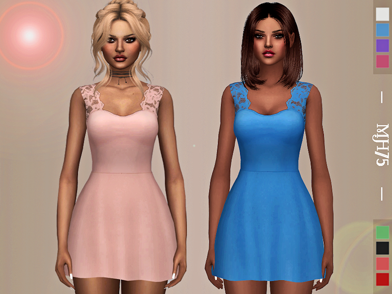The Sims Resource - S4 Ami Dress