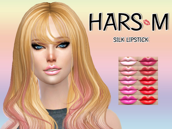 Sims 4 — HARS.M Lipstick 01 by Mew_Crocus — Created for: The Sims THANK YOU! HARS.M Lipstick - 10 colors - Teen to Elder