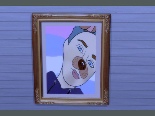 Sims 4 — A beautiful modern portrait of Ogier. by ogierco — A beautiful modern portrait of Ogier done in vibrant colours.