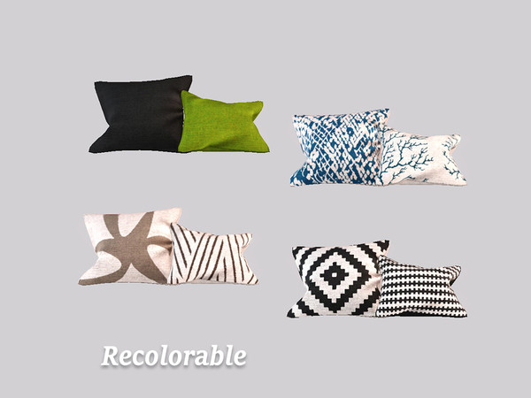 Sims 3 — Eiyina Living - Pillow by ung999 — Eiyina Living - Pillow Recolorable Channels : 4 Located at : Decor / Misc