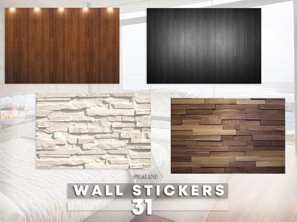 Sims 4 — Wall Stickers 31 by Pralinesims — By Pralinesims