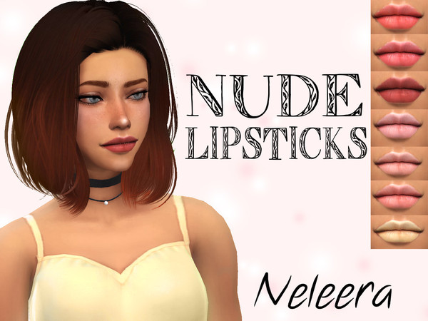 Sims 4 — ~ Nude Lips ~ by Neleera — -My First Custom Content. -Only need basegame!