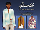 Sims 4 — The Wakanda Flex Shirt - Mesh needed by simceleb — Easy, hip, and kind of sexy. For the guy that wakes up cool!