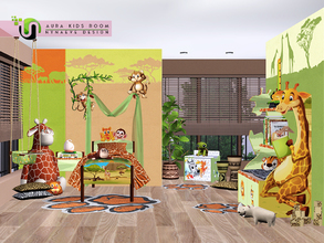 Sims 3 — Aura Play Room by NynaeveDesign — Bring the feel of a savanna safari into your sim kid's room. Make it fun with