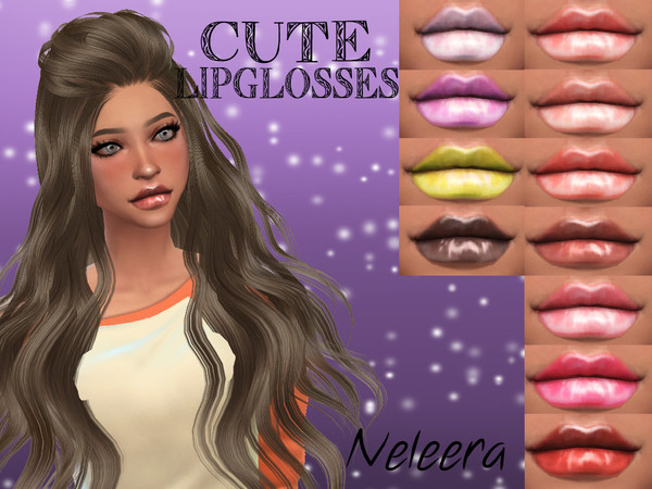 Sims 4 — Glossy Lips by Neleera — For a nice glossy lip!