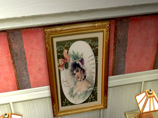 Sims 4 — Sweet and Twenty Painting by ebelsteph — Recolor from base game. Sweet and twenty vintage maiden. From an old