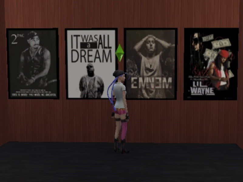 Sims 4 The Sims Resource | Hip Hop Posters-REQUIRES VINTAGE GLAMOUR by TSR Creator