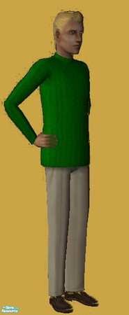 Sims 2 — JD Male sweat and slack set - Green by jdamgaard — This is a recolor of a Nightlife mesh. It consists of a