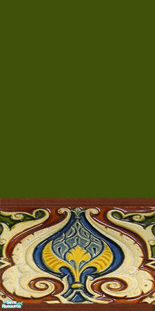 Sims 2 — DiY_ AcR_leaf_green by Dialectically_yours — Art Deco storms the modern era! This beautiful wallpaper, based on