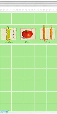 Sims 2 — Lime veggies 2 by devilishdawn — Has a matching floor 