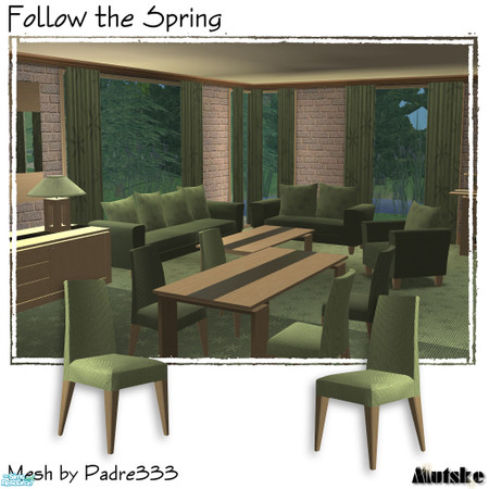 Sims 2 — Follow the spring - Chair Light Green by Mutske — 