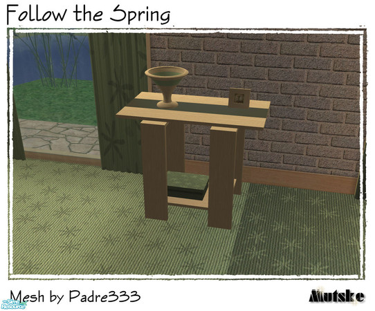 Sims 2 — Follow the spring - Deco Table by Mutske — 