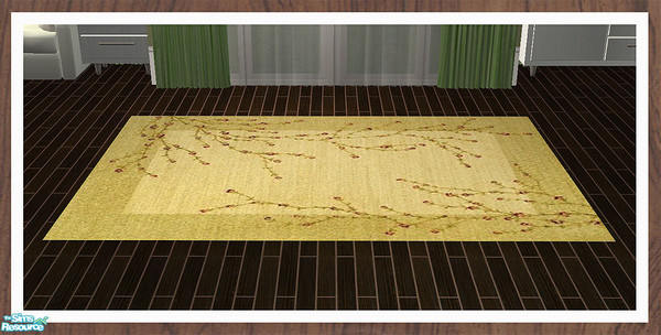 Sims 2 — Blue & Green Rug Recolour by simtomatic — This file recolours all rugs in this set.