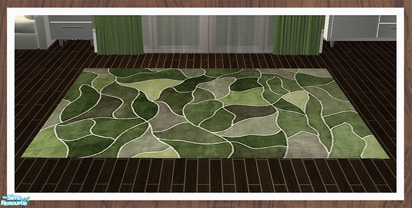 Sims 2 — Blue & Green Rug Recolour by simtomatic — This file recolours all rugs in this set.