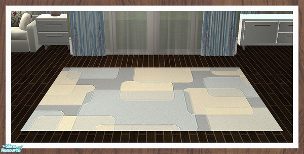 Sims 2 — Blue & Green Rug Recolour by simtomatic — This file recolours all rugs in this set.