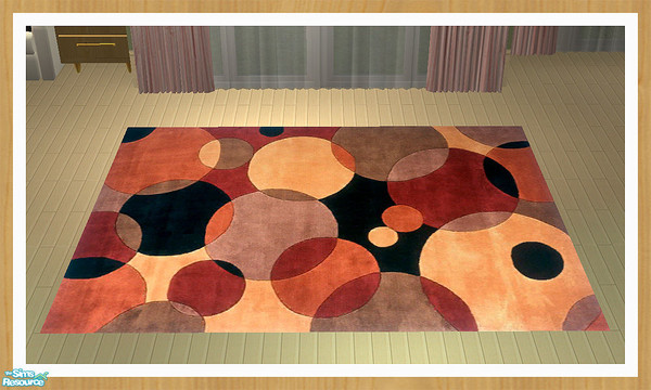 Sims 2 — Pink & Red Rug Recolour by simtomatic — This file recolours all rug meshes.