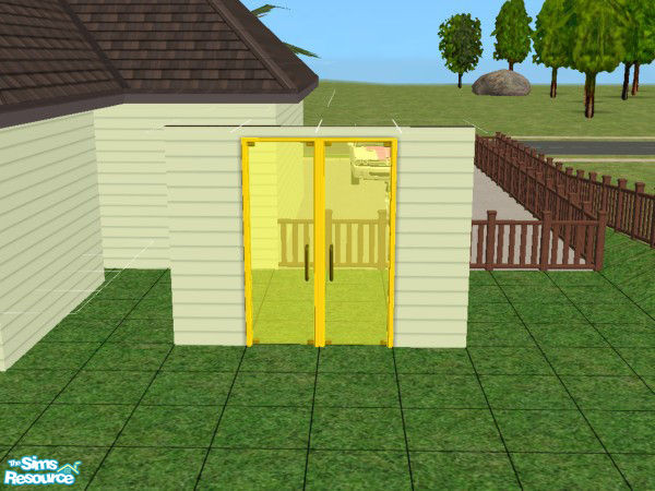 Sims 2 — Multi-Colored Glass Doors - Yellow by Irish Pride — The yellow glass doors are the perfect item to give new life