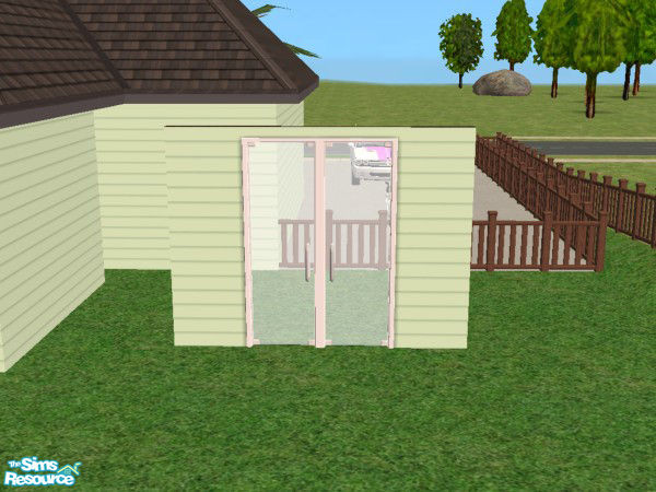 Sims 2 — Multi-Colored Glass Doors - White by Irish Pride — The white glass doors are the perfect item to give new life