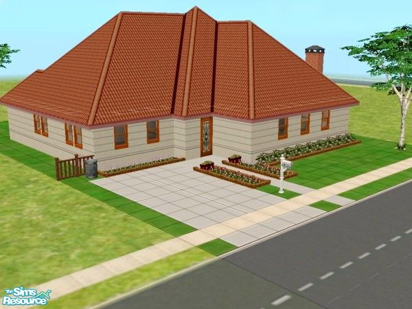 Sims 2 — starter 2br 1ba by missy_sceeter — A really good unfurnished starter home for any Sim. All rooms are good size,