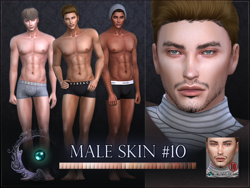 Sims 4 - Male skin 10 by RemusSirion - Update 2019-06-24: Mermaid-compatibl...