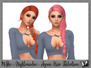 Sims 4 — M-Shi - Nightcrawler - Azure Hair Retexture (Mesh Needed) by mikerashi — -12 Colors (No Ombre) -Texture made by
