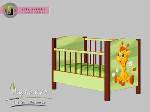 Sims 3 — Aura Crib by NynaeveDesign — Aura Nursery - Crib Located in: Kids - Kids Furniture Price: 741 Tiles: 2x1