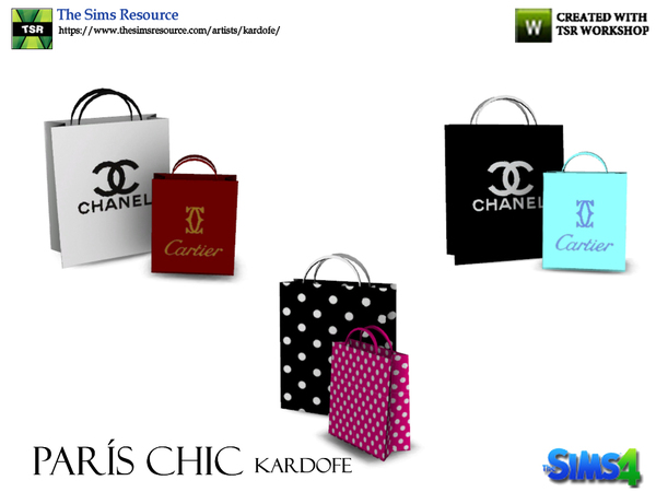 The Sims Resource - Paris Chic Bags