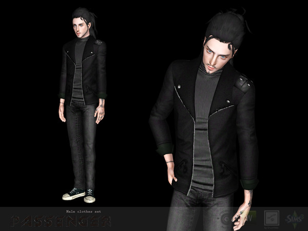The Sims Resource - Male hoody