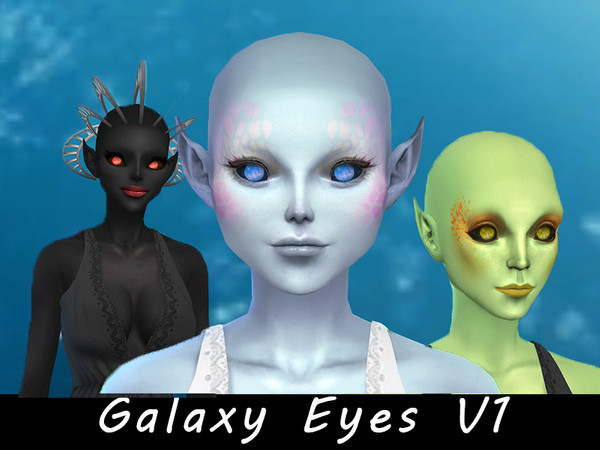 Sims 4 — Galaxy Eyes V1 by MissKirika — Put a twinkle in your sims' eyes with these out of this world eyes.
