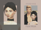 Sims 4 — IHAEHAE Face Mask V.1 by IHAEHAE — I made a face mask inspired by K-pop stars, hope you like it. * 14 swatches -