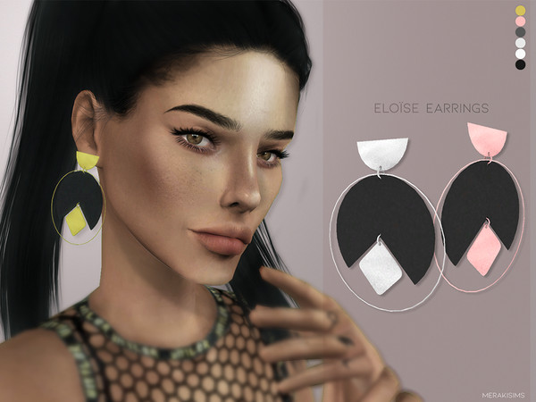 Sims 4 —  by MerakiSims — earrings in 6 colours