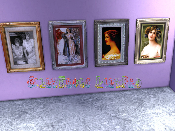 Sims 4 — Vintage Ladies Portraits  by ebelsteph — Four pretty vintage ladies for your vintage themed home.