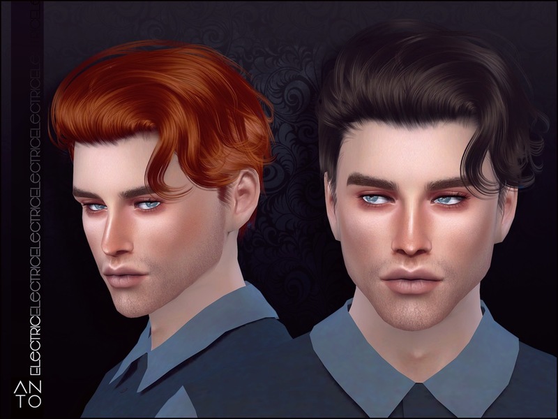 Sims 2 Male Blue Hair Alpha - wide 5