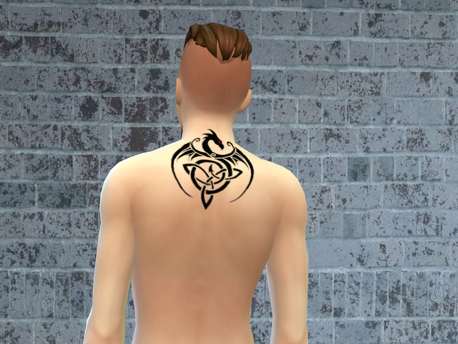 The Sims Resource - Black Dragon Tattoo