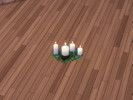 Sims 4 — N♥ De-Festified Candles-REQUIRES HOLIDAY CELEBRATION by Narbula — The Four Festive Candles are now