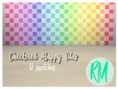 Sims 4 — Checkered Happy Tiles by RaniMathur — Beautiful checkered tiles for creating colourful bathrooms. There is 12