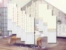 Sims 4 — Shabby Chic Floral Set  by Sooky2 — Shabby Chic Floral Wall Set The set includes 2 walls with border and