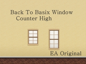 Sims 3 — MZ_Back to Basix Window Counter High by missyzim — A counter high version of the EA Back to Basix single window.