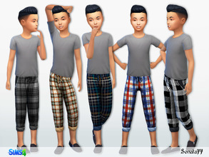 Sims 4 — S77 boy 28 by Sonata77 — Pants for boys. 5 colors. New item. Base game.