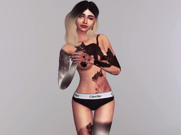 Sims 4 — Space Cats by zreinholdsson2 — - Space Cats Tattoo - Originally made for female, bur works fine for both