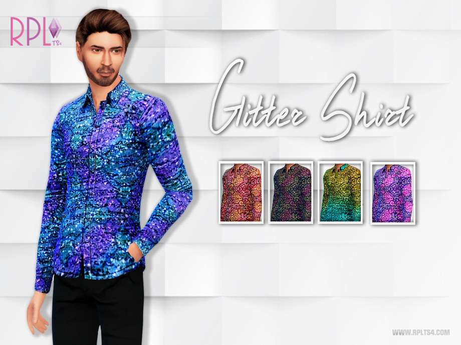 The Sims Resource - Glitter Shirt