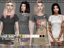 Sims 4 — NP x Ripped Dress by Nitro_Panic — New mesh, 16 Swatches. Base and HQ my Tumblr http://nitropanic.tumblr.com/