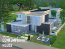 Sims 4 — The Amalthea House by cristianaaf4 — It's a contemporary family house. Ground Floor: - Entrance: some pets toys,