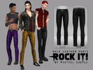 Sims 4 — Rock it! - male leather pants by WistfulCastle — Rock it! - male leather pants, base game compatible, all LODs,