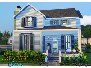 Sims 4 — Misty by Degera — Charming country style family home featuring three bedrooms, three bathrooms, kitchen, living