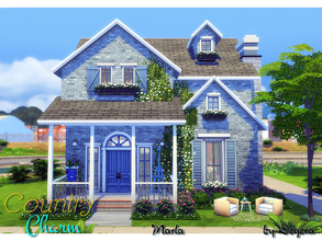 Sims 4 — Marla by Degera — Charming country style family home featuring three bedrooms, two bathrooms, kitchen, living