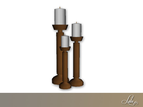 Sims 4 — Soho Lux Decor Candles  by Lulu265 — Part of the Soho Lux Bedroom Set 