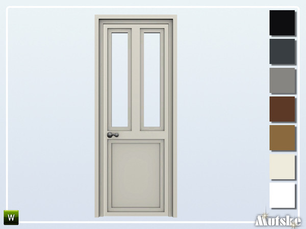 Sims 4 — Kansas Door Glass 1x1 by Mutske — This door is part of the Kansas Constructionset. Made by Mutske@TSR. 