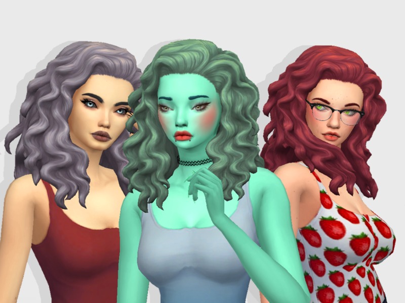BabyBubbleSim's Cats & Dogs Curly Hair Recolor